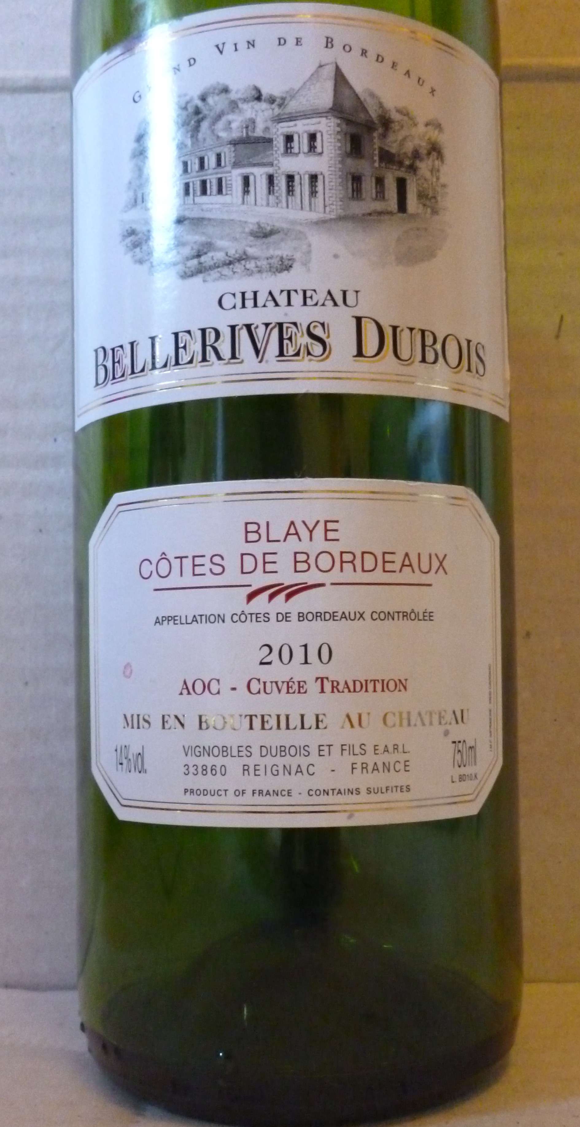 The Kosher French wine predicament and the 2010 Château Bellerives Dubois