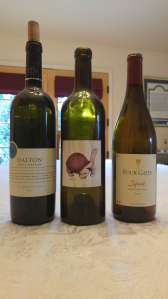 2012 Dalton Semillon, Elkosh Vineyard, 2011 Hajdu Proprietary Red, Howell Mountain Napa Valley, 2013 Four gates Syrah