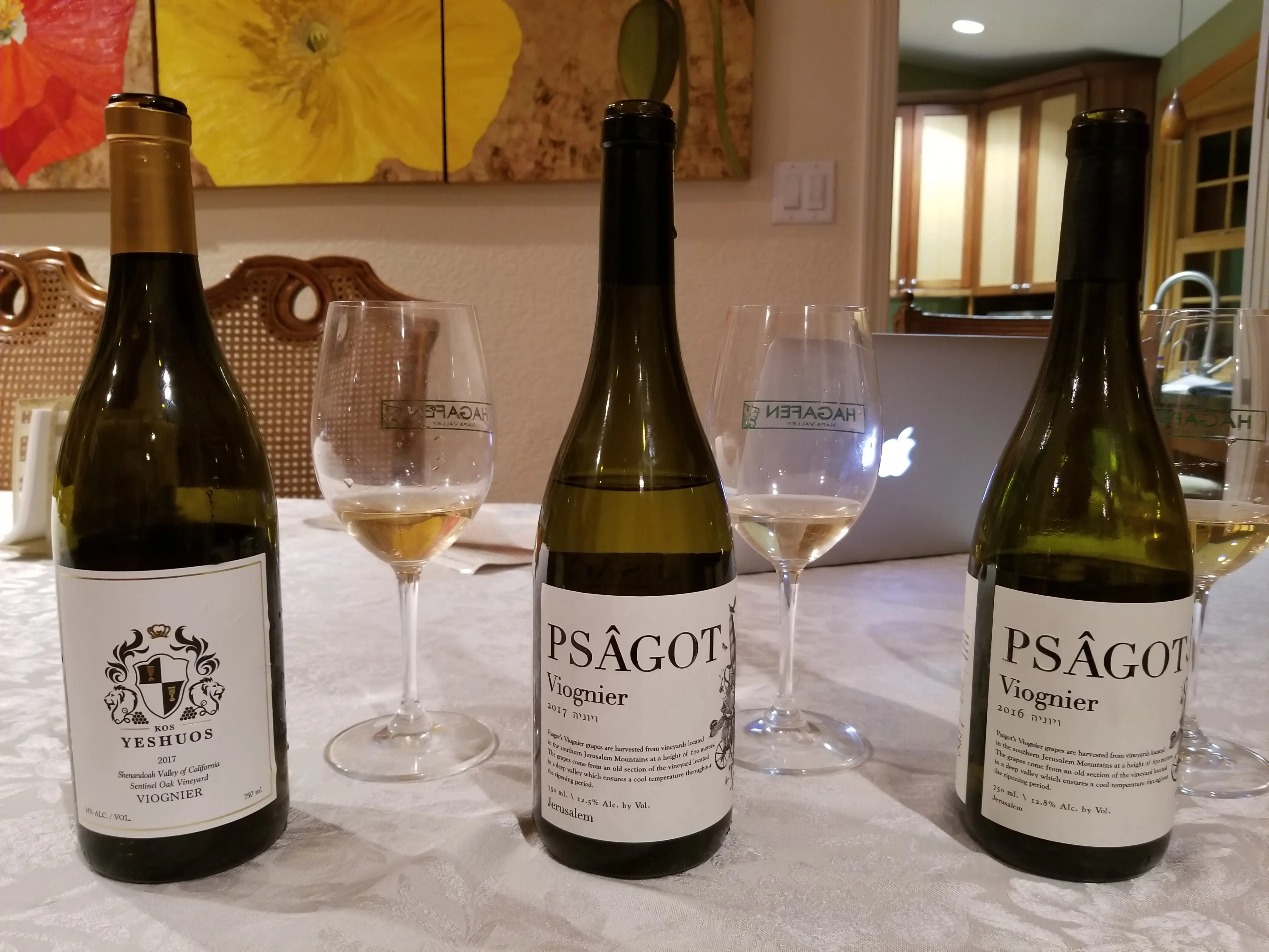 Seven Kosher Viognier Wines