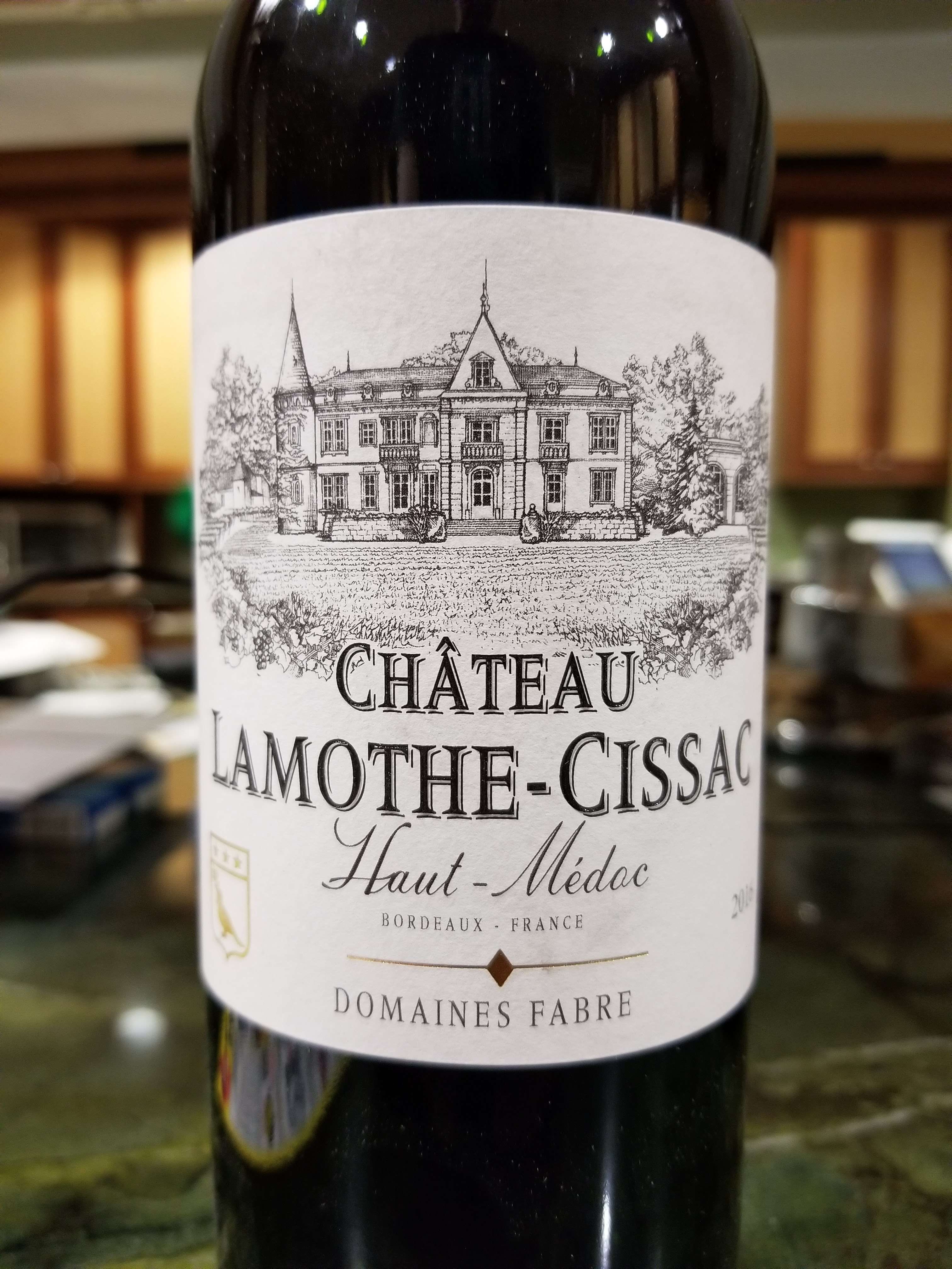 2016 Chateau Lamothe-Cissac (kosher)