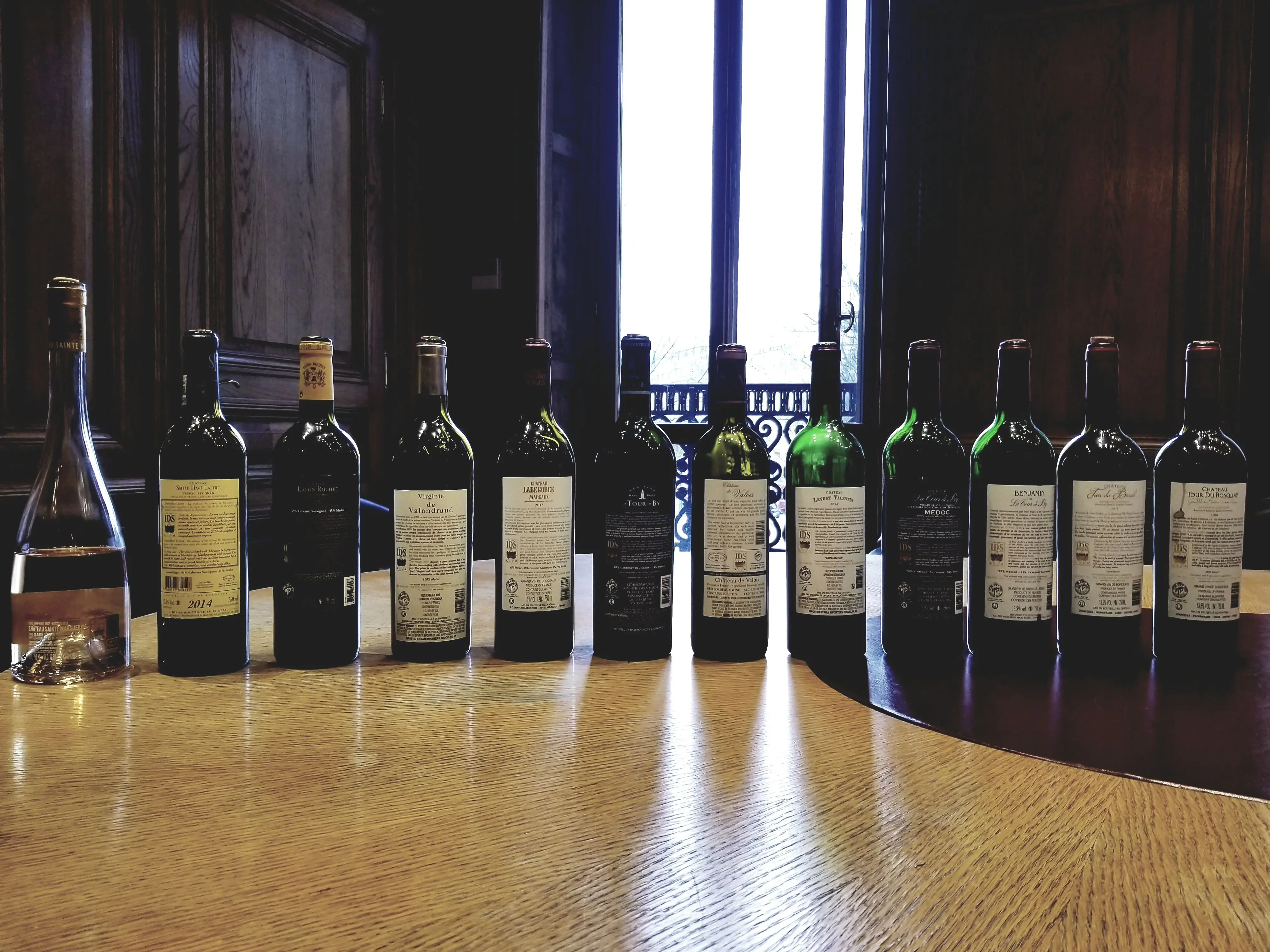 Complete Les Vins IDS wine lineup - back labels