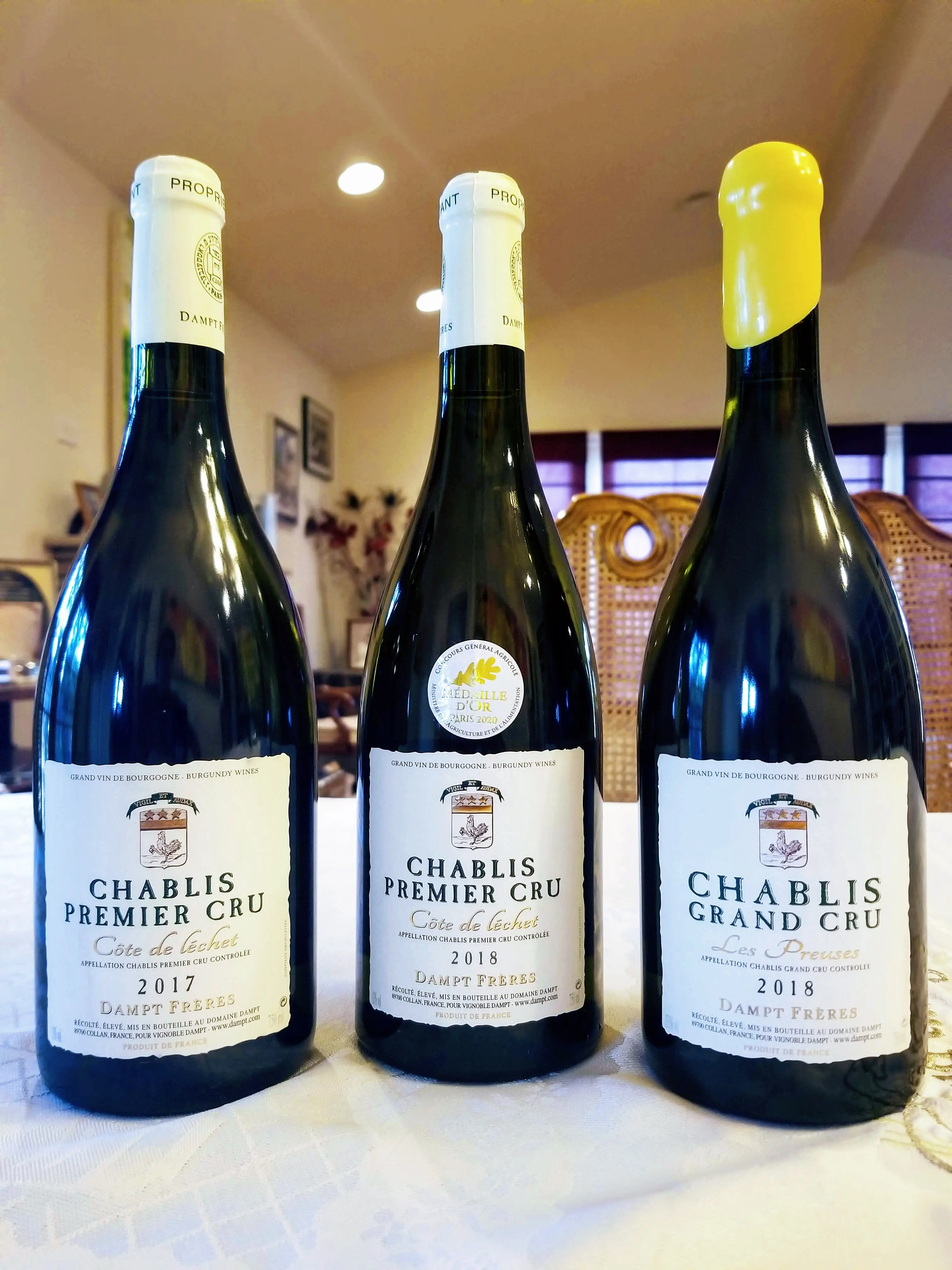 Three incredible Chablis from Dampt Freres, with two QPR WINNERS