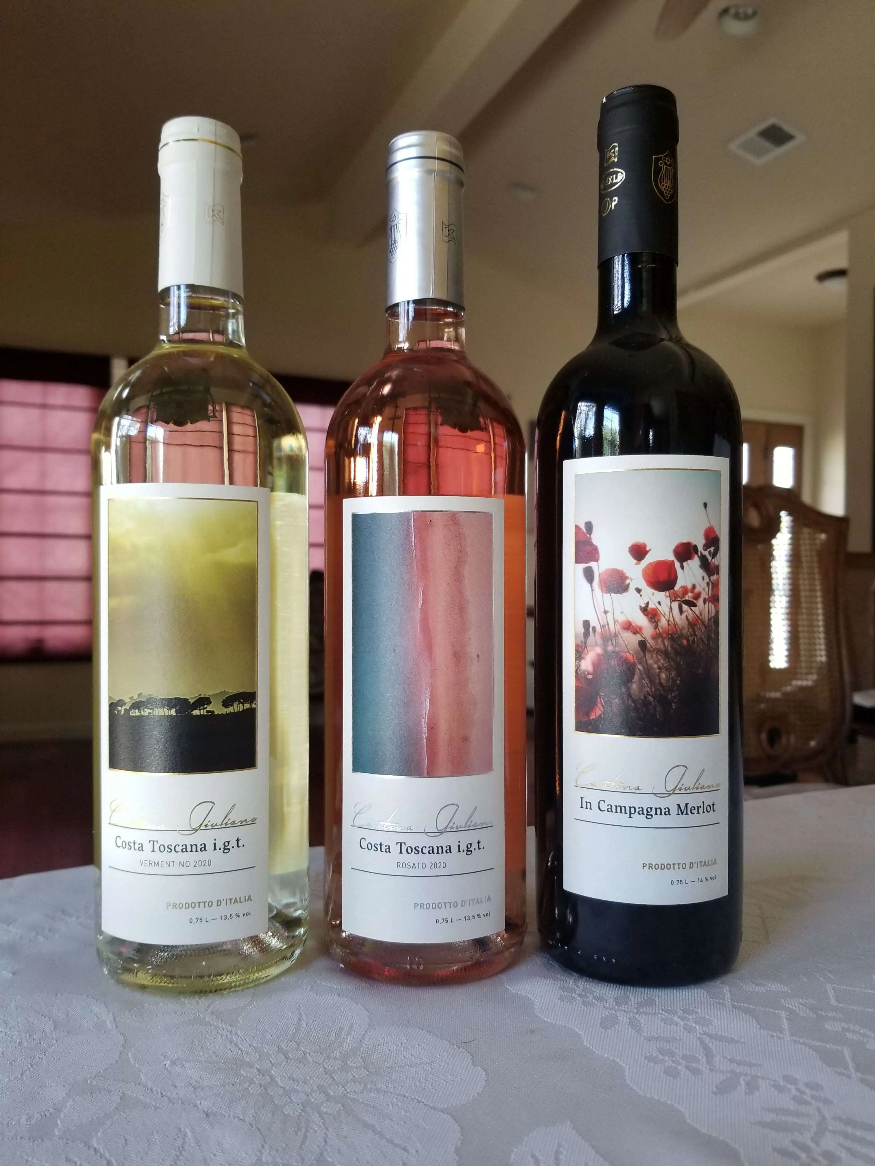 Three nice Italian wines from Cantina Giuliano, including a QPR WINNER