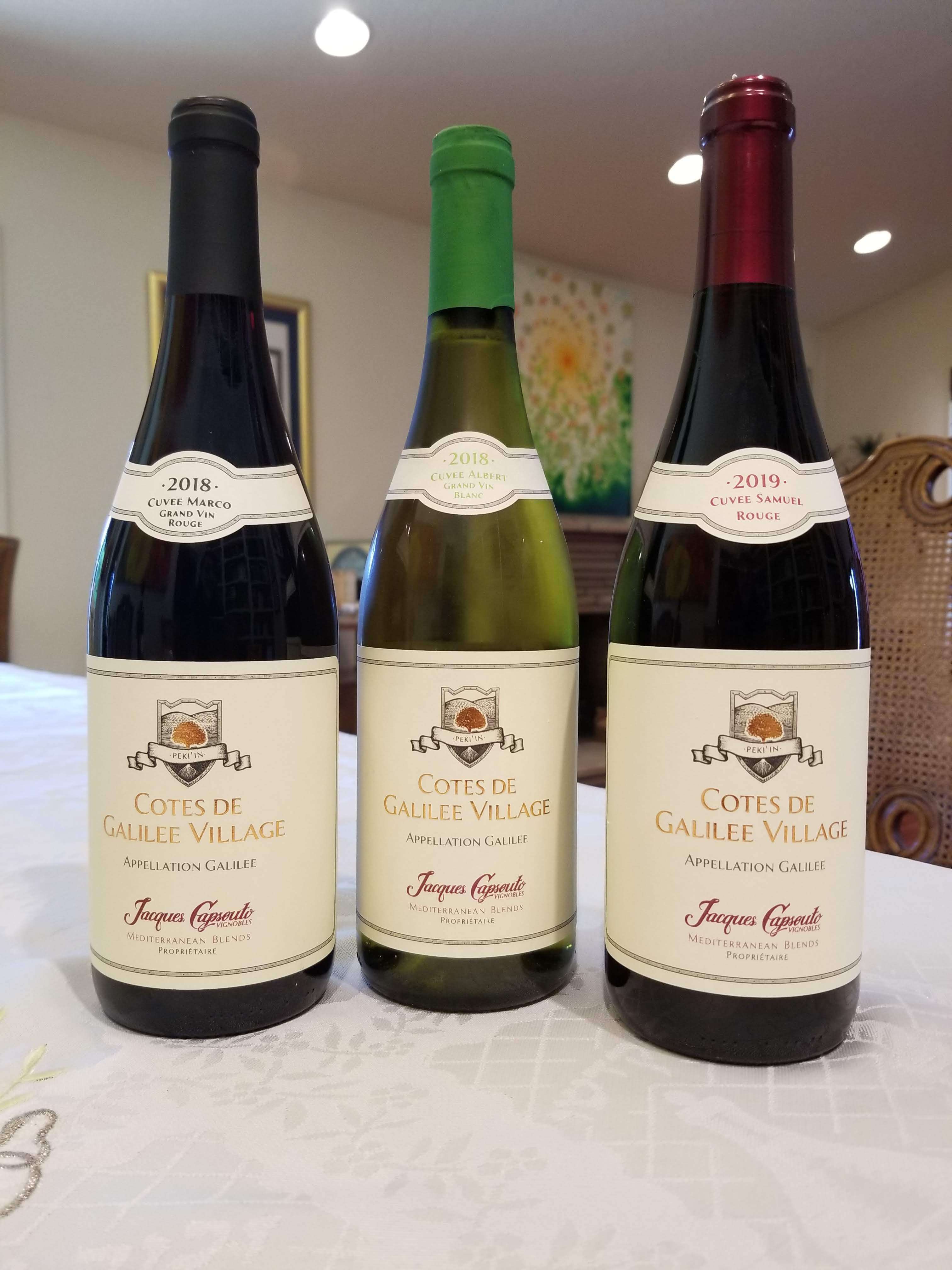 Jacques Capsouto Vignobles Cotes de Galilee Village – latest 2018/2019 vintages
