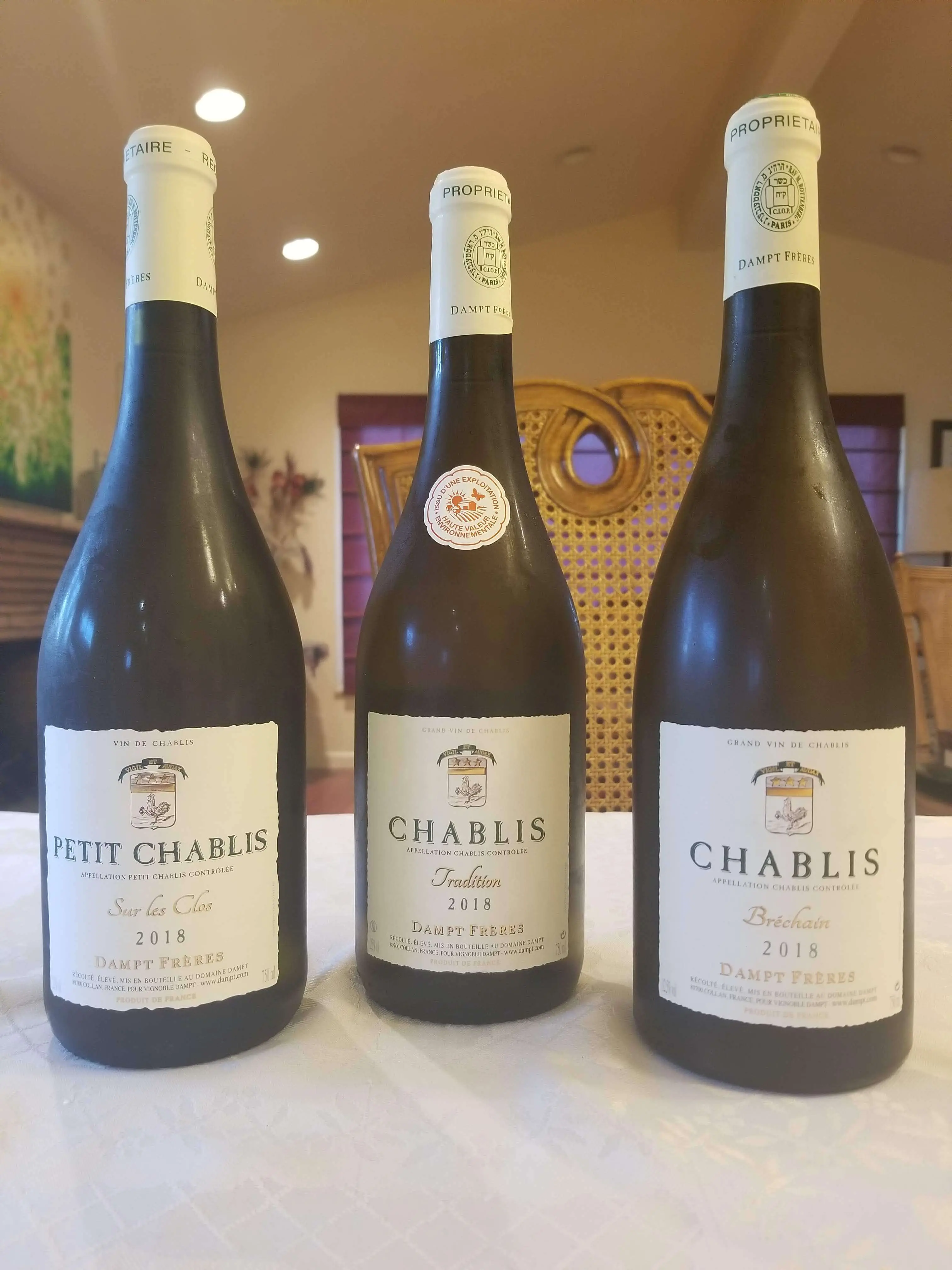 Three more Dampt Freres Chablis – solid wines