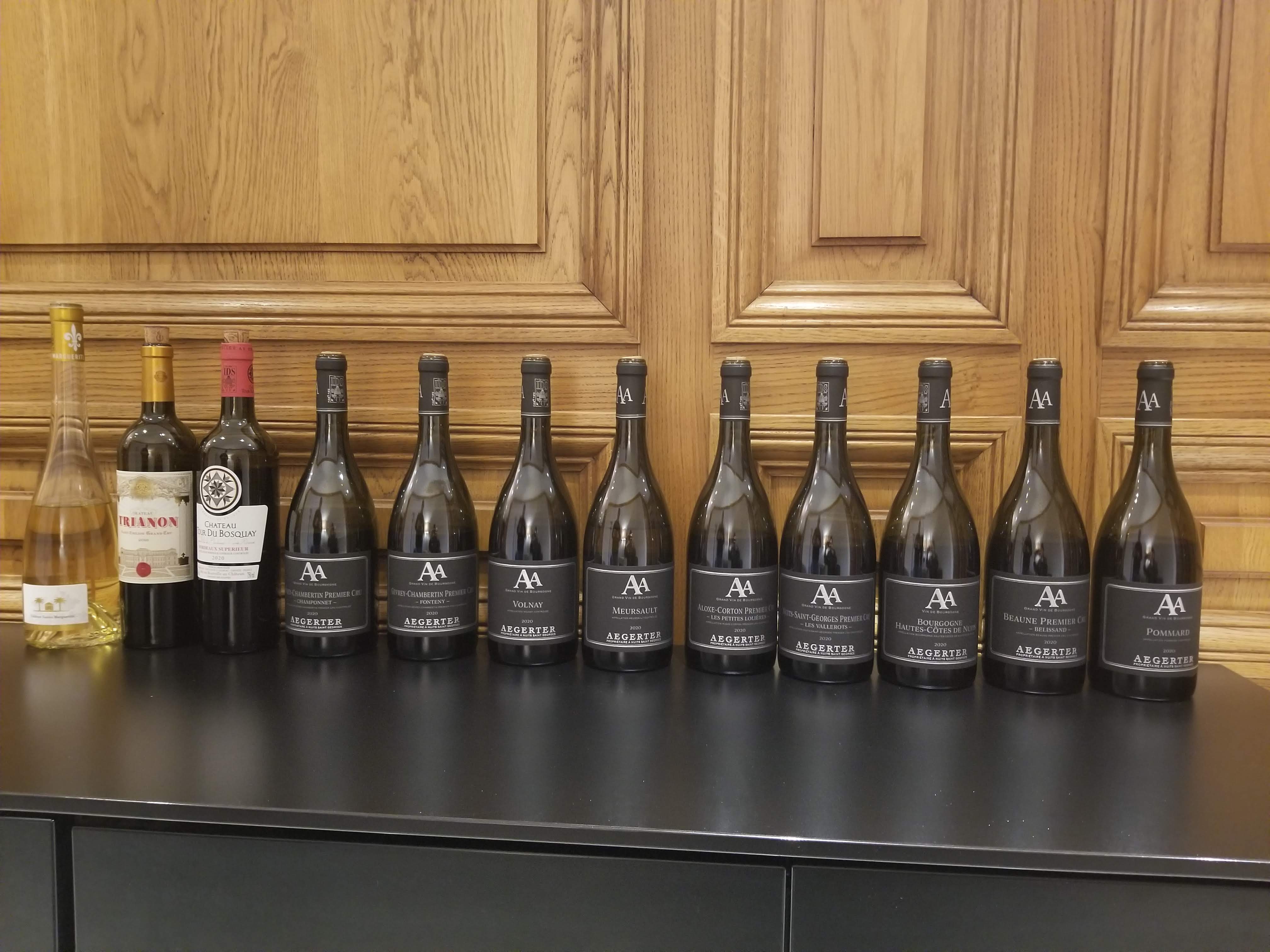 IDS Tasting of 2020 Domaine Aegerter Burgundy wines – November 2021