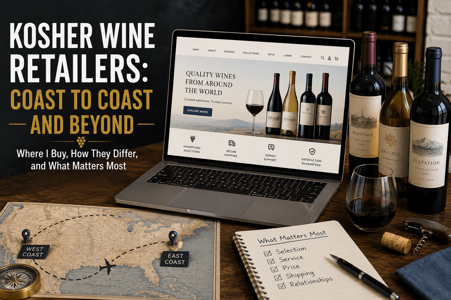 Kosher Wine Retailers: Coast to Coast and Beyond